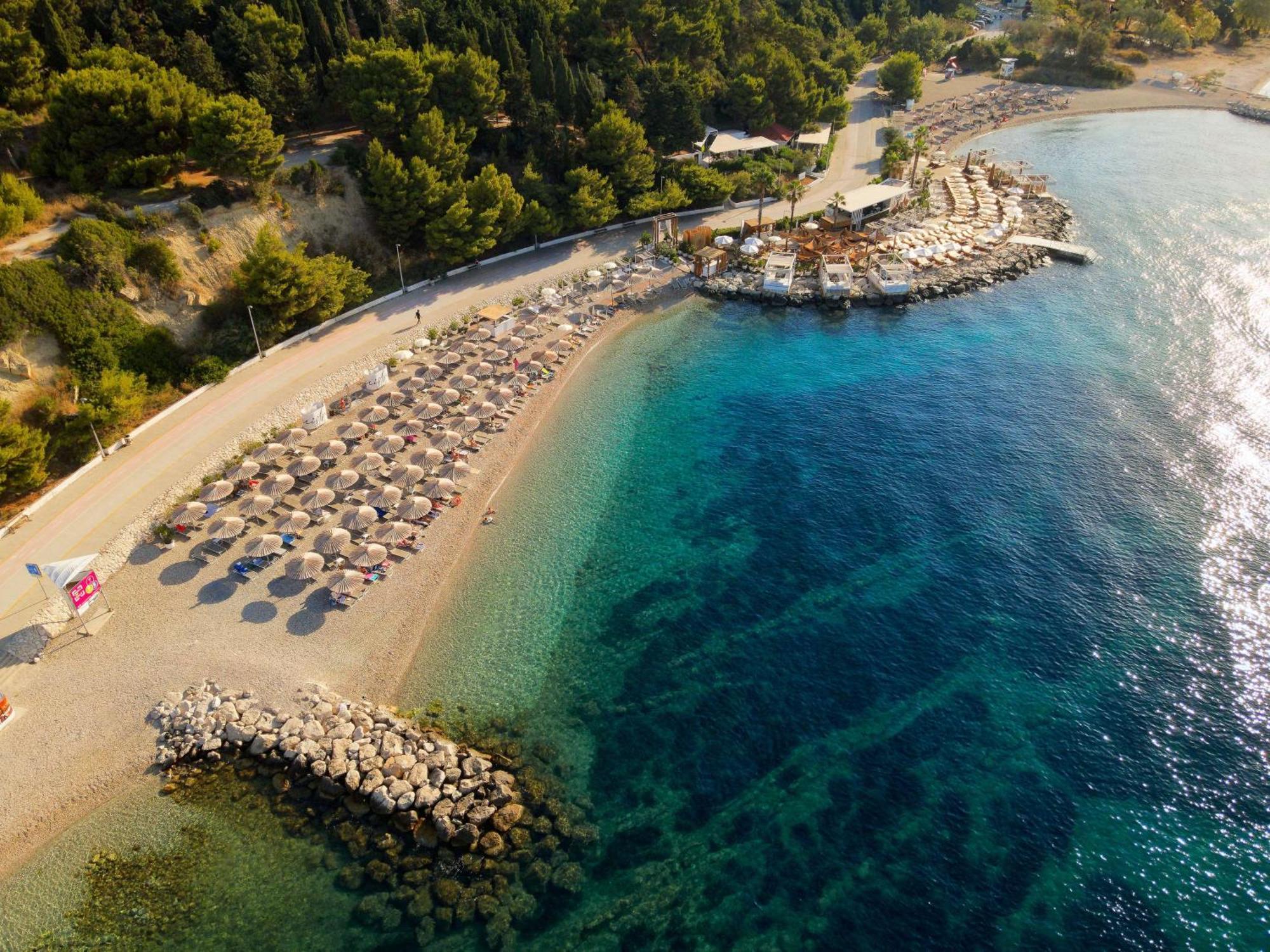 Radisson Blu Resort & Spa Spalato Esterno foto Aerial view of the beach
