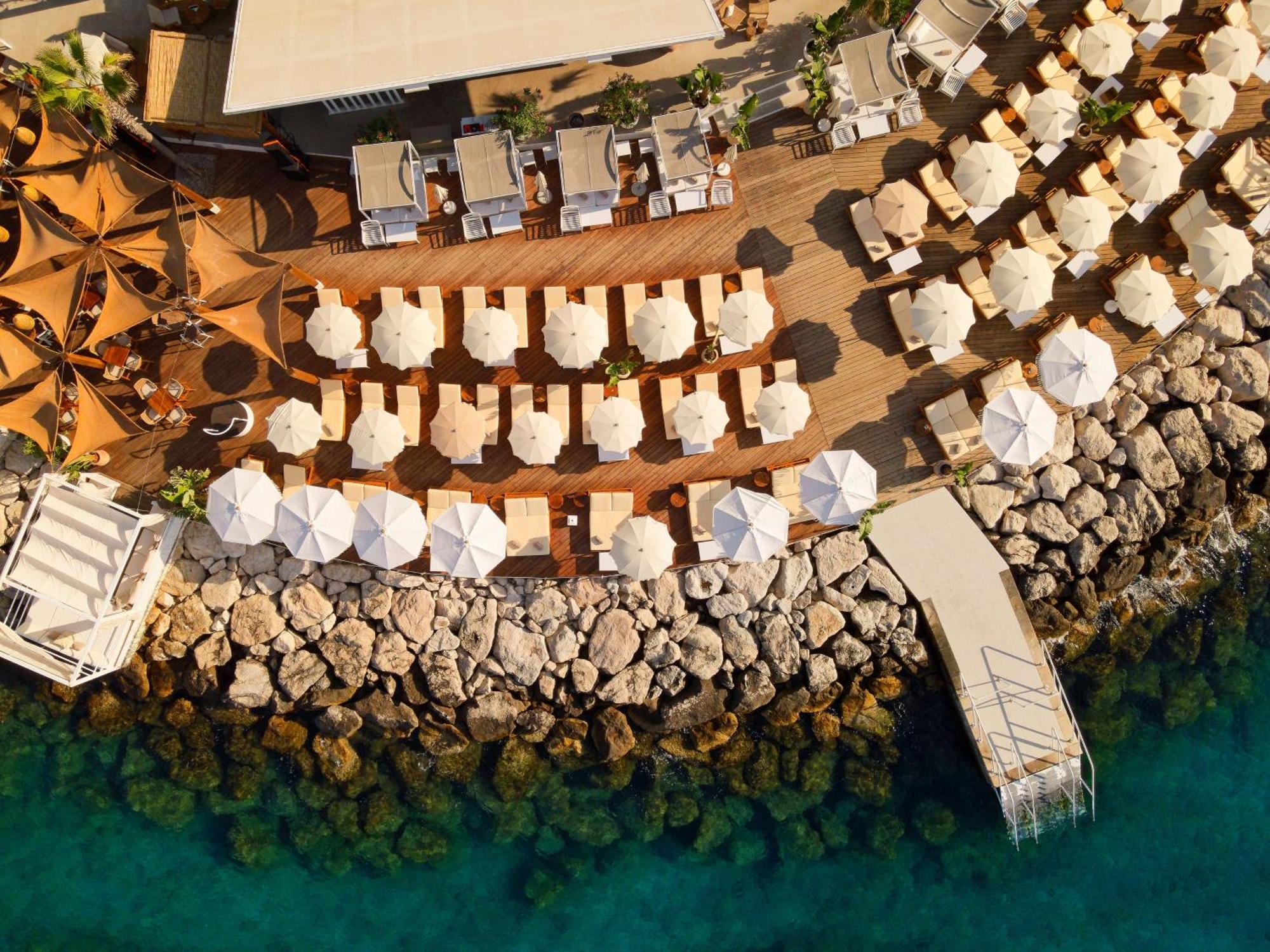 Radisson Blu Resort & Spa Spalato Esterno foto Aerial view of the restaurant